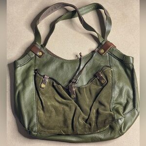 Lucky Brand Green Velvet Purse